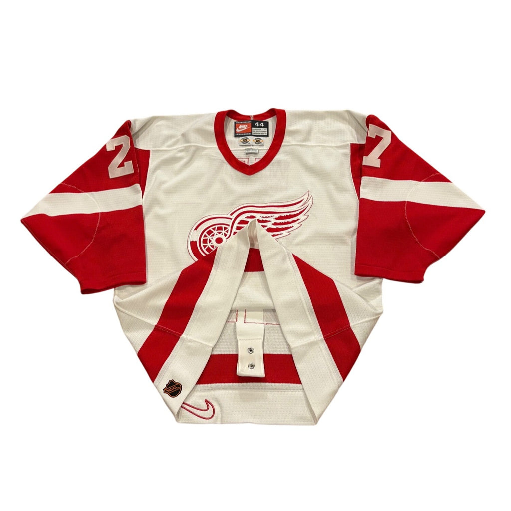 Vintage Nike Detroit Red Wings Aaron Ward #27 Center Ice NHL Authentic Jersey 44
