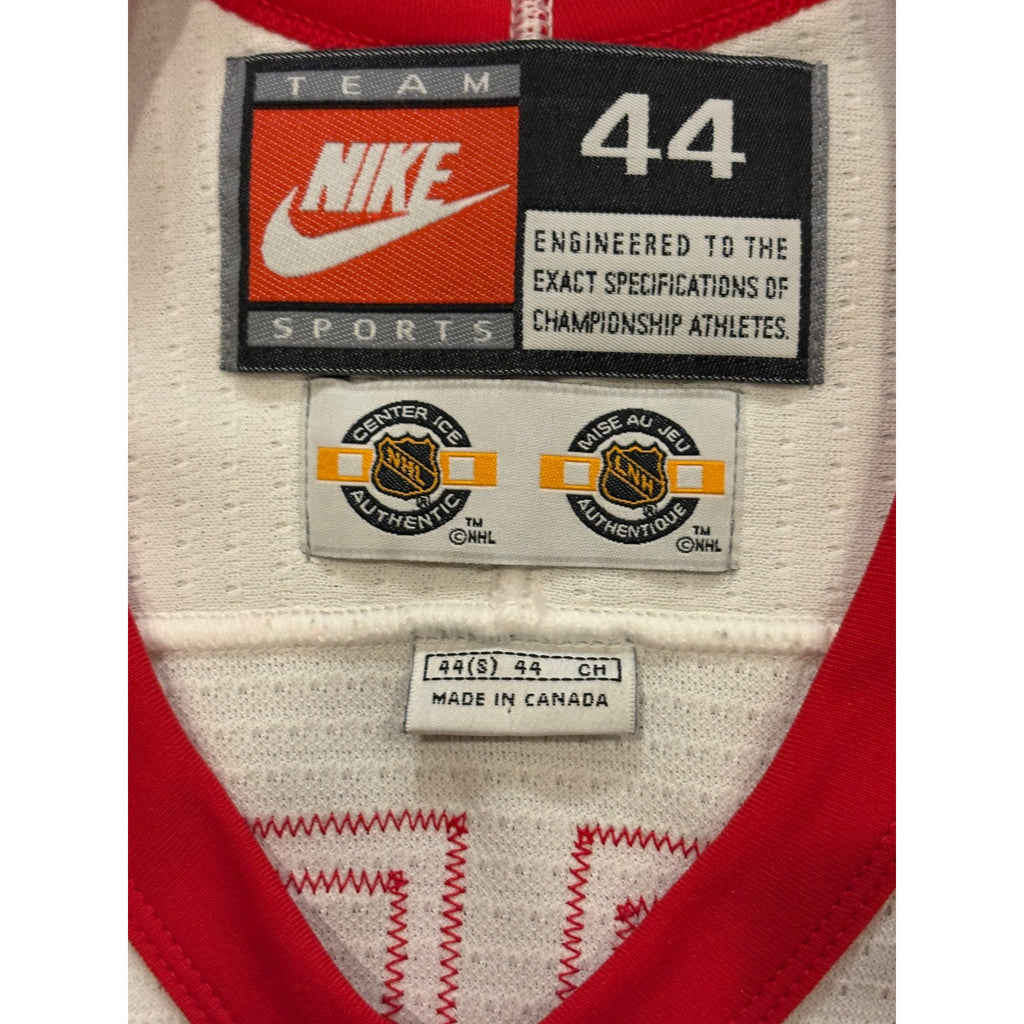 Vintage Nike Detroit Red Wings Aaron Ward #27 Center Ice NHL Authentic Jersey 44