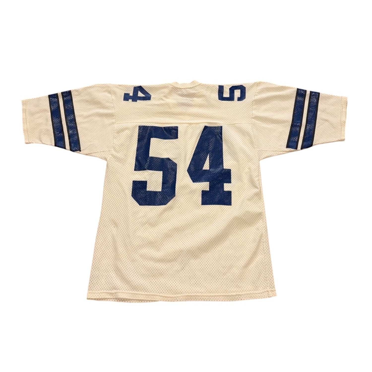 Vintage 80s Sand-Knit Dallas Cowboys Randy White #54 White NFL Football Jersey L
