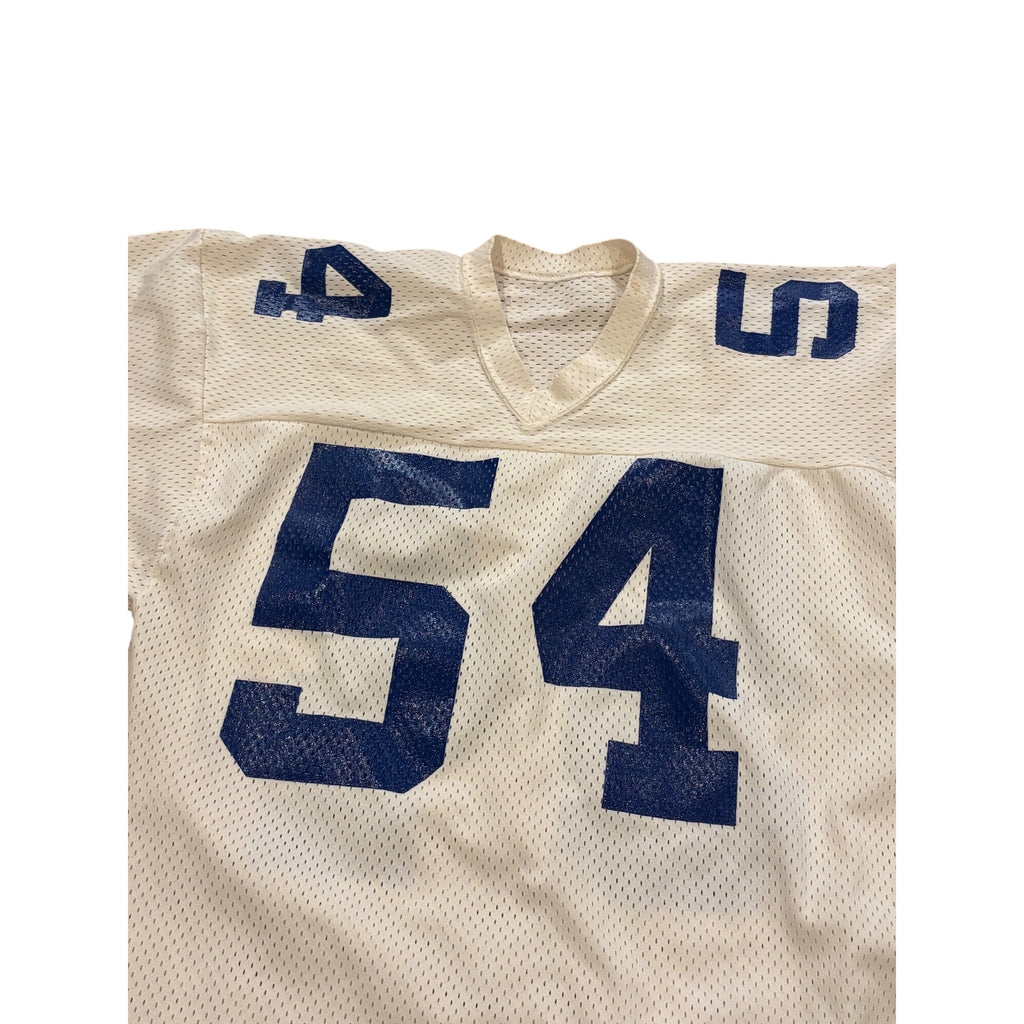 Vintage 80s Sand-Knit Dallas Cowboys Randy White #54 White NFL Football Jersey L