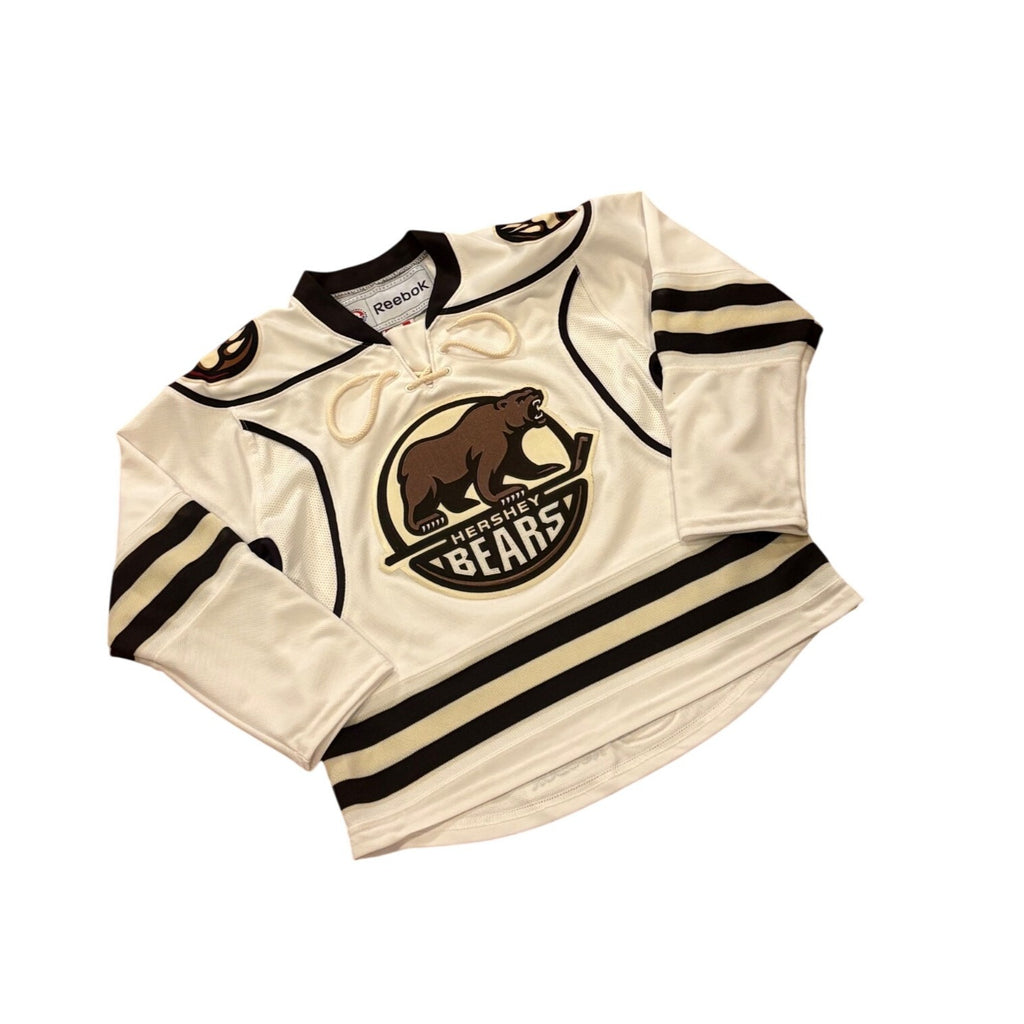 Reebok Hershey Bears Stitched AHL Hockey Jersey White Youth Small/Medium