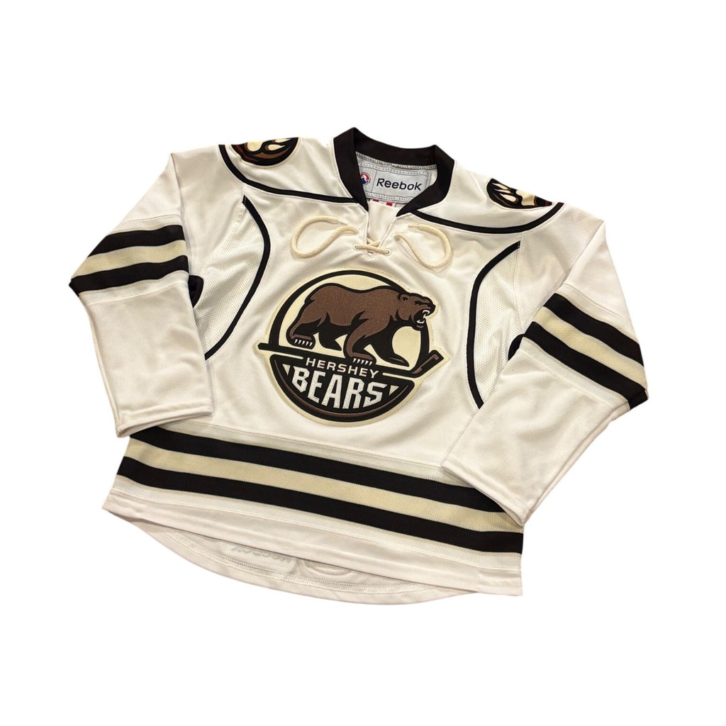 Reebok Hershey Bears Stitched AHL Hockey Jersey White Youth Small/Medium