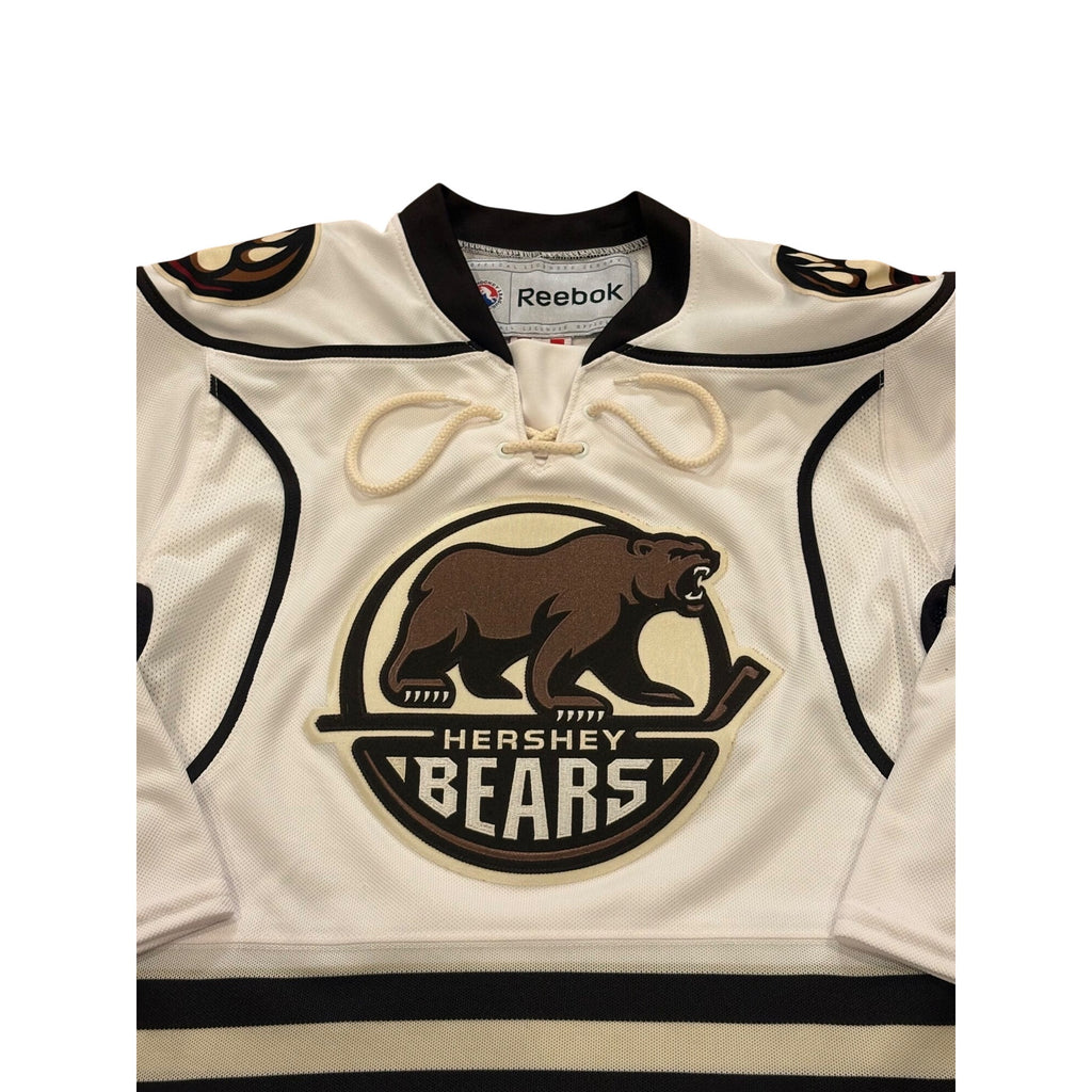 Reebok Hershey Bears Stitched AHL Hockey Jersey White Youth Small/Medium