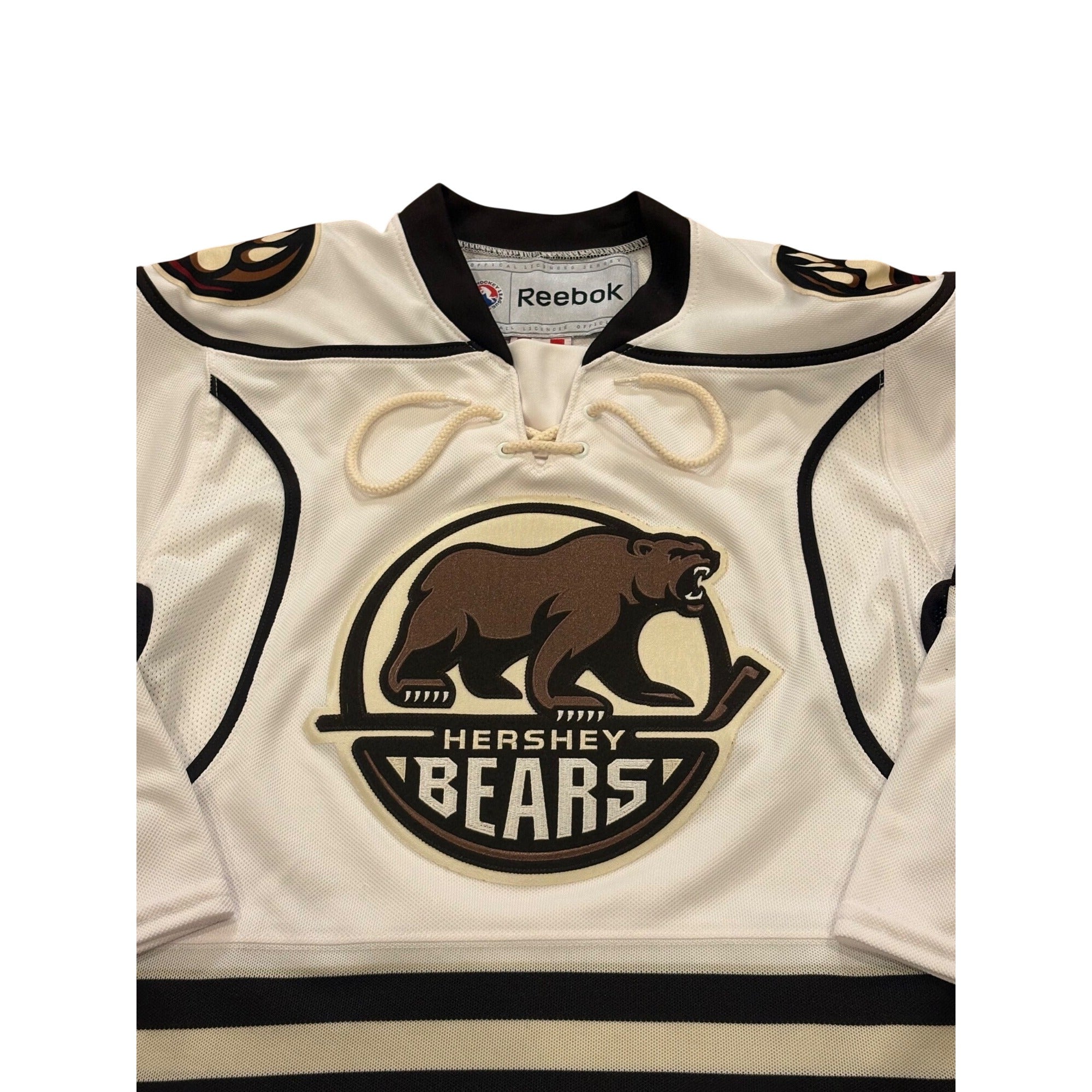 Reebok Hershey Bears Stitched AHL Hockey Jersey White Youth Small/Medium